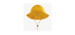 Yellow rain hat in polyurethane, child