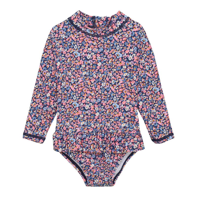 Long Sleeve UV Swimsuit Flowers 9-18 months