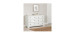 South Shore Commode double 6 Tiroirs - Hazen Pin blanc