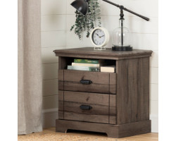 2 Drawer Nightstand -...