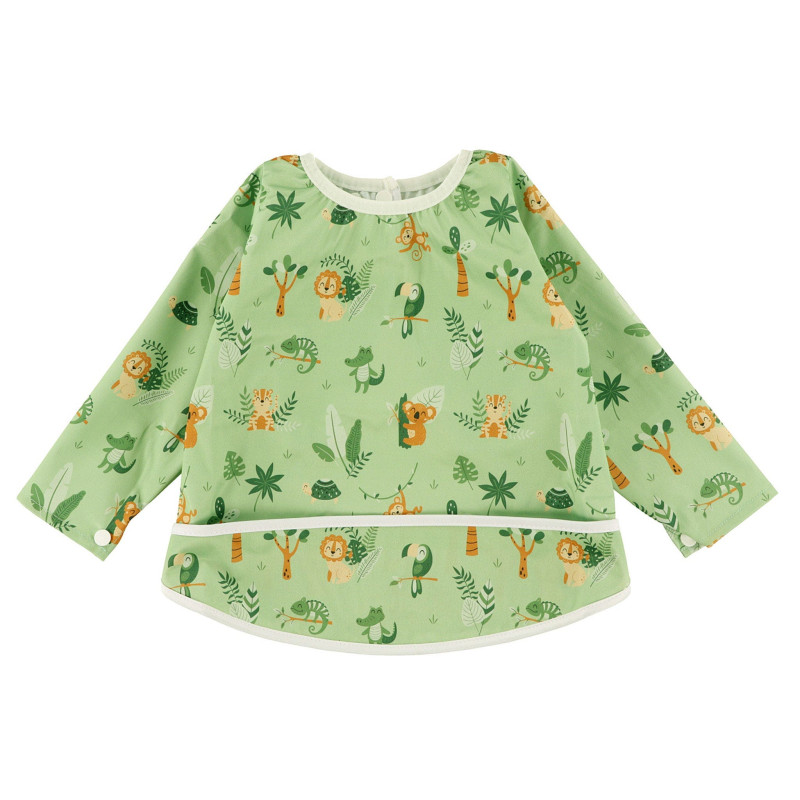 Long Sleeve Bib 0-36 months - Jungle