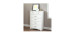 South Shore Commode 5 Tiroirs Tiara - Blanc Solide