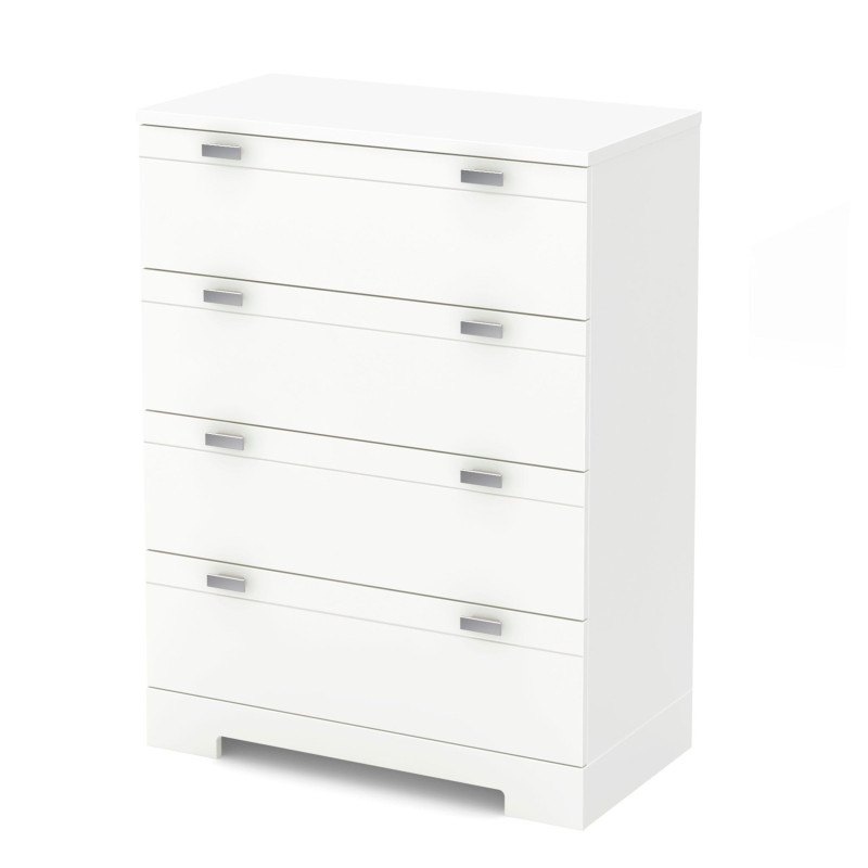 Reevo 4 Drawer Chest - Solid White