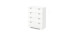 Reevo 4 Drawer Chest - Solid White