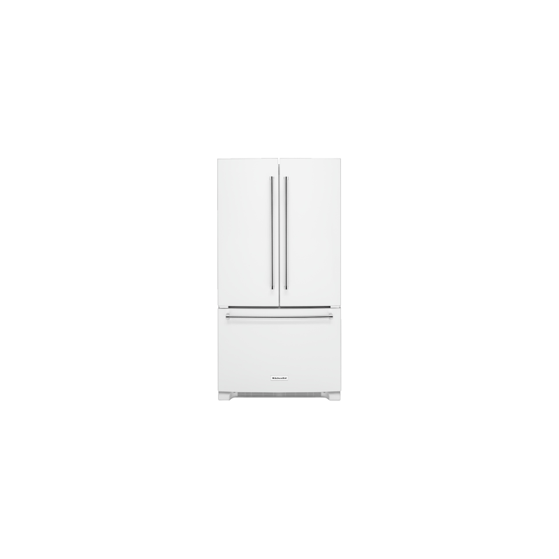 Réfrigérateur Autoportant Portes Françaises 20 pi.cu. 36 po. KitchenAid KRFC300EWH