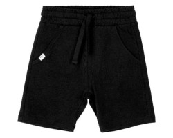 Miles The Label Short en éponge noire Miles Basics - Enfant