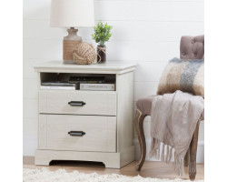 2 Drawer Nightstand -...