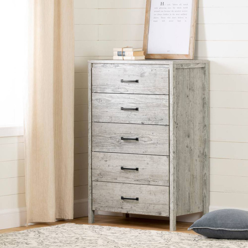 Gravity 5 Drawer Chest - Seaside Pine