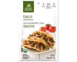 Simply Organic / 32g Assaisonnement biologique tacos