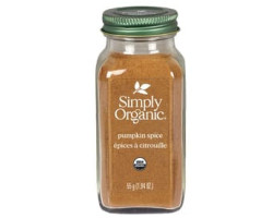 Simply Organic / 55g Épices à la citrouille biologiques