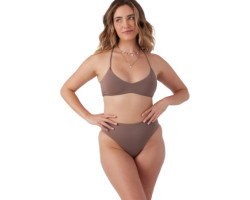 O'Neill Bas de bikini uni taille haute Saltwater Solids Max - Femme