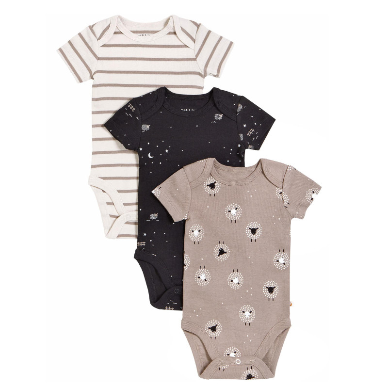 Set of 3 Sheep Onesies 0-9 months