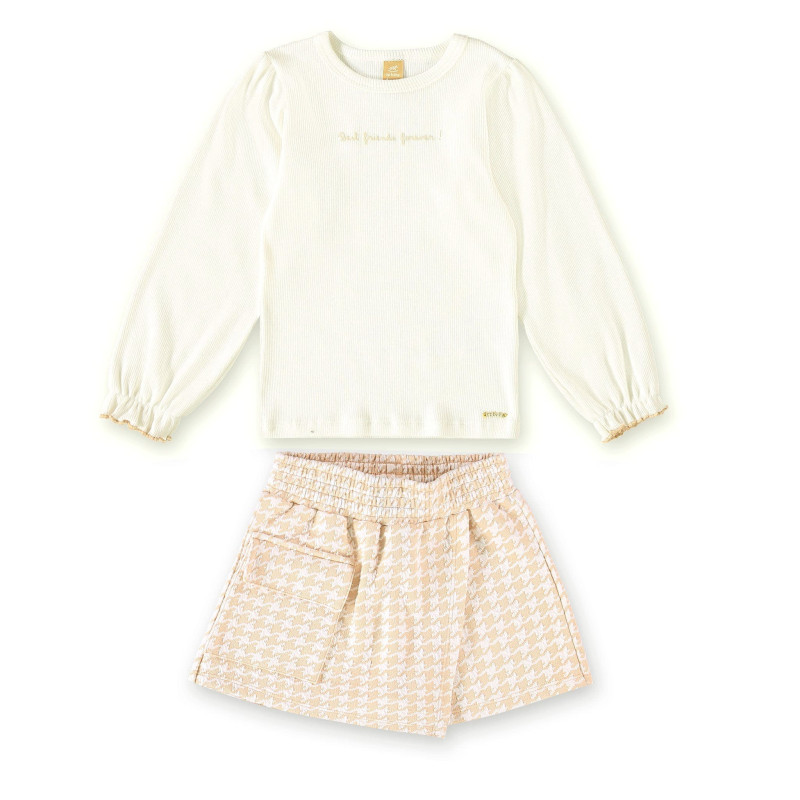 Two-Piece Skirt-Short Set, 2-8 Years