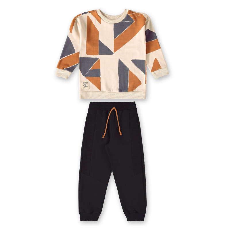 Geometric Sweatshirt Two-Piece Set, 2-8 years