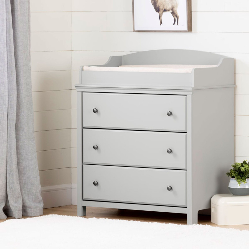 Cotton Candy Changing Unit - Light Gray