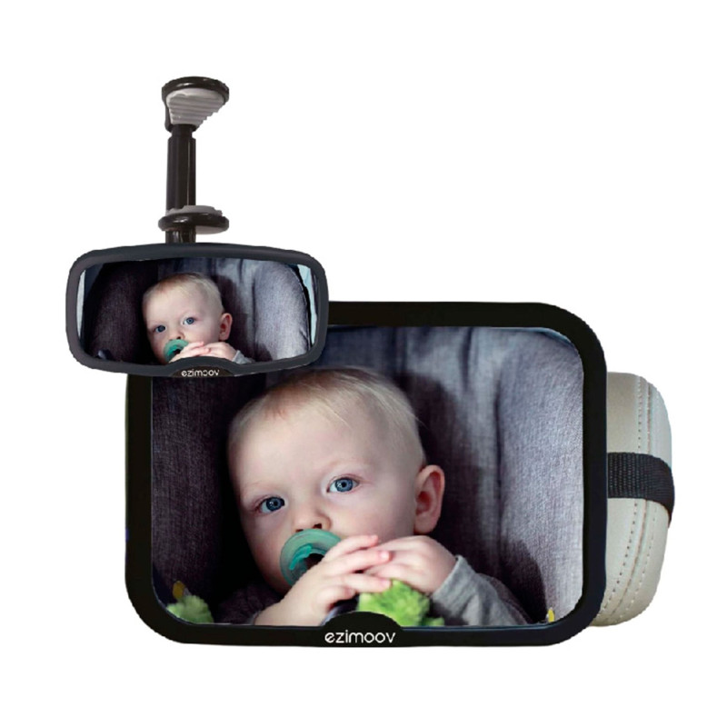 Surveillance Pack - Rearview mirror + Car seat mirror