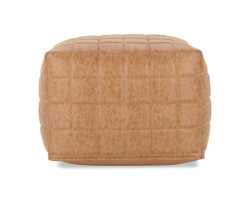 Renfrew Light Brown Faux Leather Ottoman