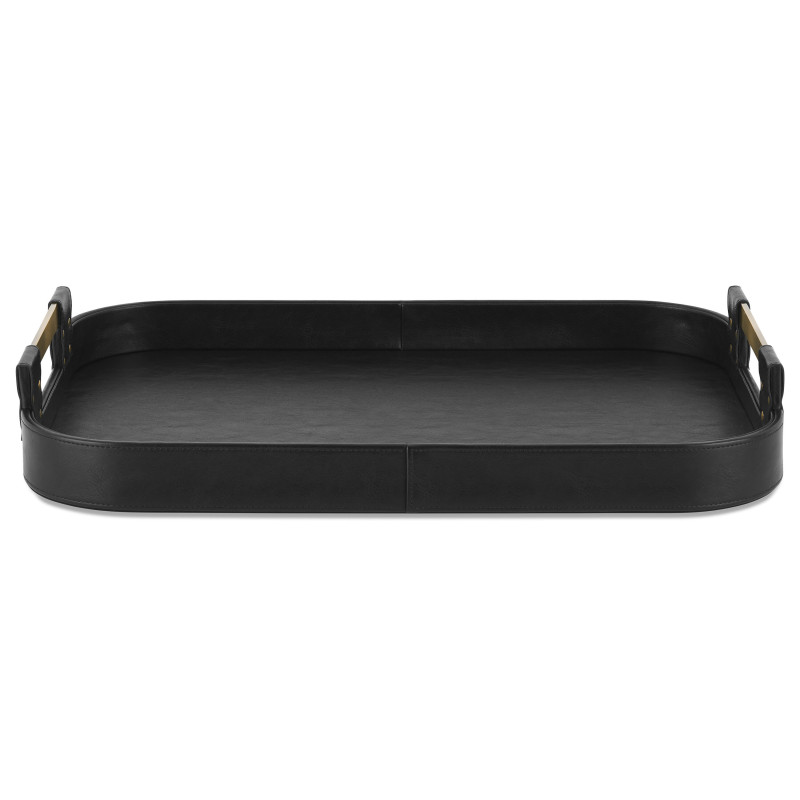 Riva rectangular tray black