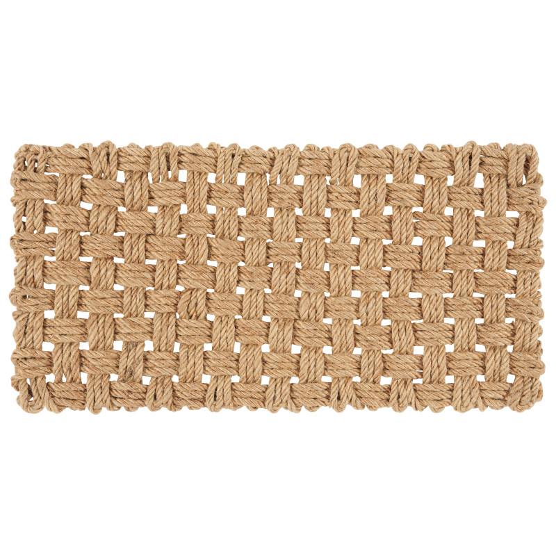 Basket Weave natural braided doormat