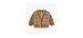 Plaid brown knitted vest with a cashmere imitation, newborn