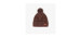Brown knitted tuque in recycled polyester, newborn