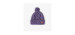 Purple knitted tuque in recycled polyester, newborn