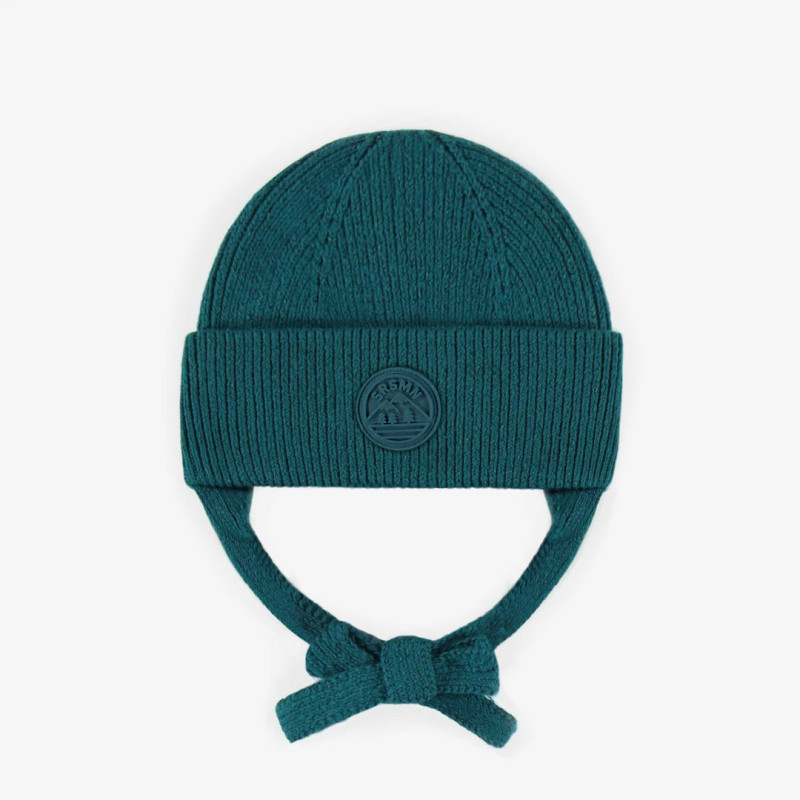 Turquoise knitted toque, baby