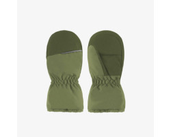 Green mittens lined in waterproof Thinsulate™, baby