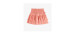 Pink skirt with ruffle and an ice cream print in cotton, child