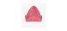 Pink knitted toque with flaps and a cashmere effect, child