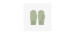 Sage green knitted mittens in cotton cashmere effect, child