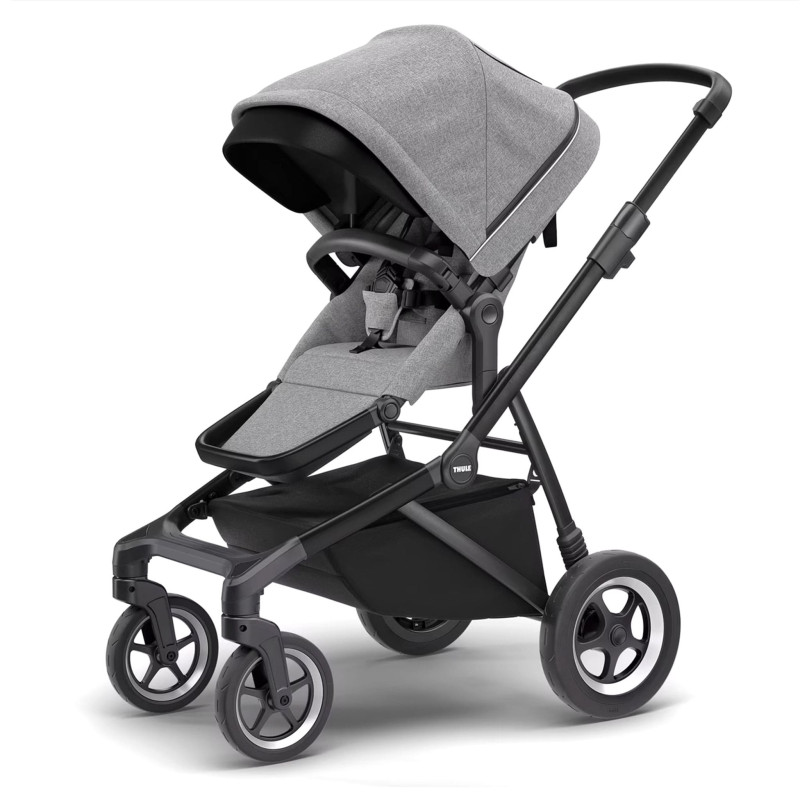 Sleek Stroller - Melange Gray / Black