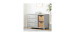 Cotton Candy 3 Drawer Desk with Storage Baskets - Light Gray