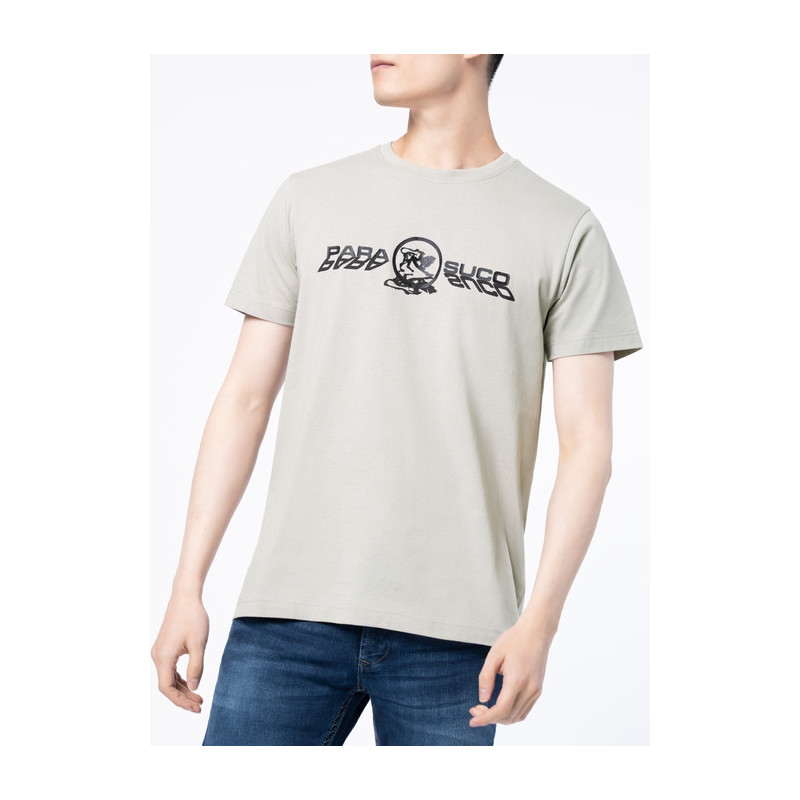 T-SHIRT AVEC LOGO MAT ET SATINÉ 3D