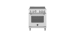 Induction Range, 30 in, 4 Elements, Electric Oven, 4.7 cu.ft., Stainless Steel, Bertazzoni MAS304INMXV