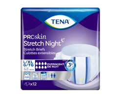 TENA ProSkin Stretch Nigh culottes de nuit ajustables extensibles, grand-très grand, 12 unités