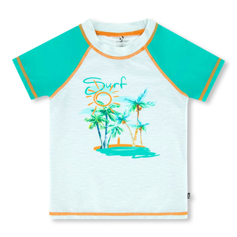 Palm Tree Jersey T-shirt, 2-6 years