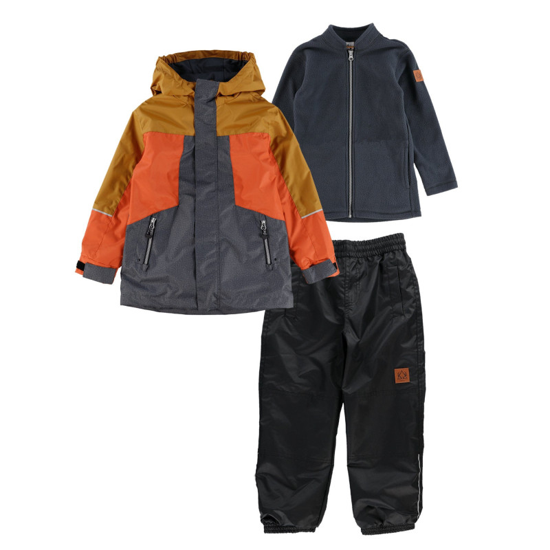 Deer Mountain Ensemble Extérieur 3-en-1 Colorblock 2-6ans