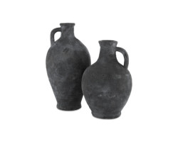 Antique black Verona vases