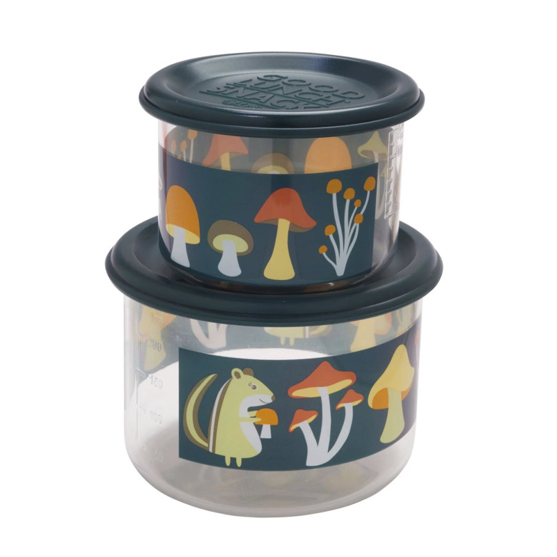 Snack Containers (2) - Mushrooms