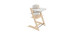 Tripp Trapp® High Chair + Gray Cushion with Stokke® Cabaret - Natural