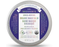 Dr.bronners / 57g Baume magique biologique pour peau sèche - Arnica menthol