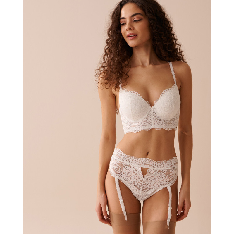 Soutien-gorge corset push-up en dentelle