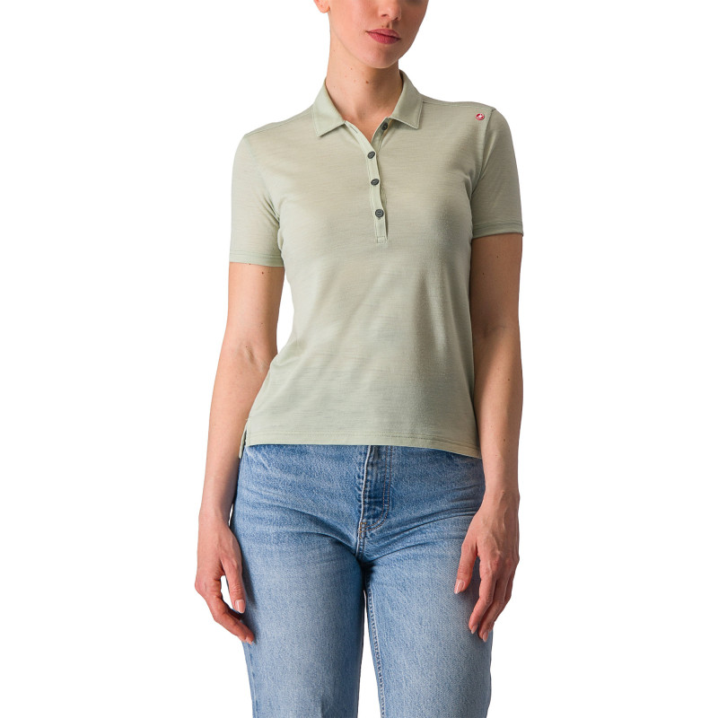 Castelli T-shirt polo en mérinos - Femme