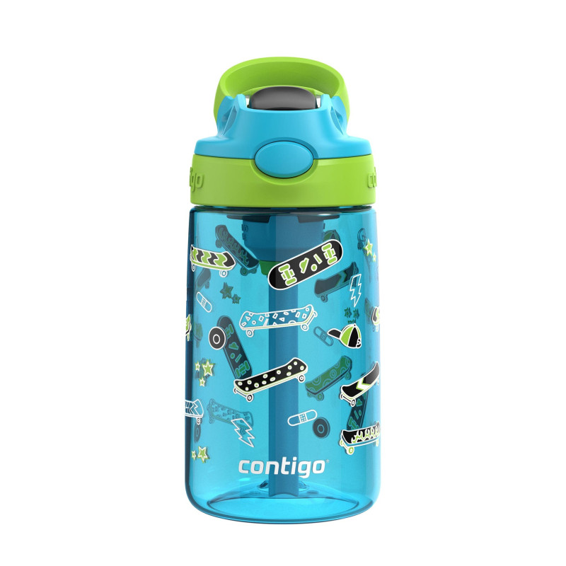 Aubrey Leak and Spill Proof Water Bottle - Blue Raspberry Lime 14 oz