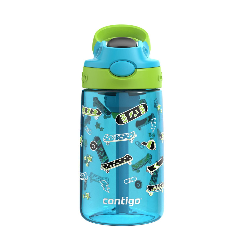 Contigo Bouteille d'Eau Aubrey Antifuite et Antidéversement - Lime Framboise Bleue 14 oz