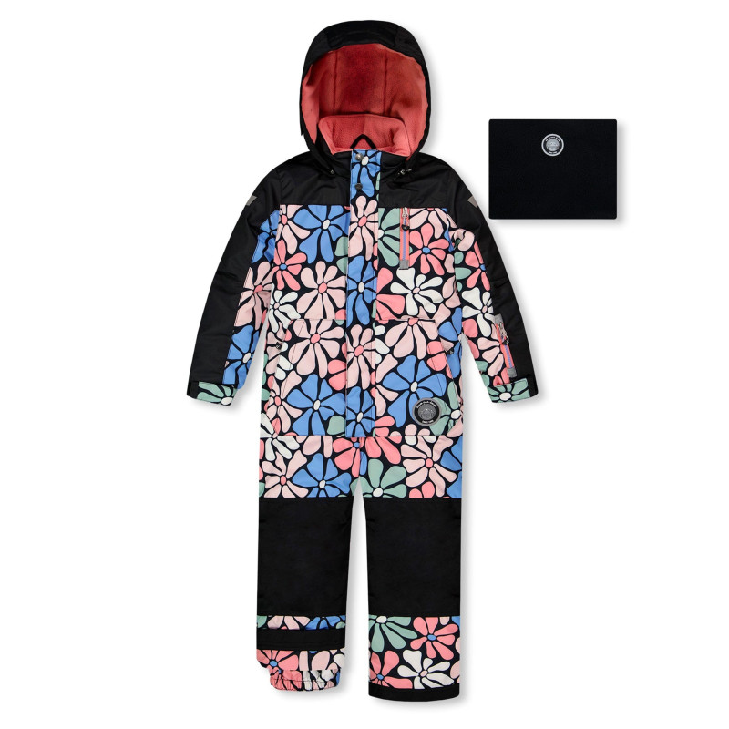 One-Piece Flower Snowsuit 2-6 years