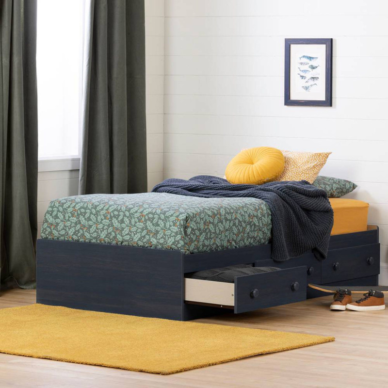 Summer Breeze Single Mate Bed - Blueberry