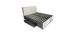 S-8032 60" platform bed (gray velvet)