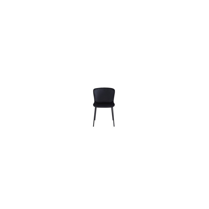Jenna chairs (black velvet) 2pcs